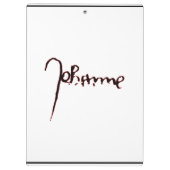 Jeanne d'Arc Saint Joan in heaven faith Signature Klembord (Achterkant)