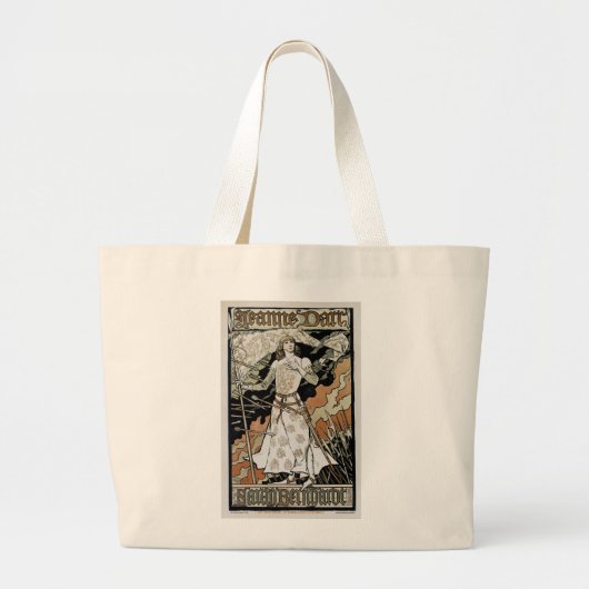 Jeanne d'Arc ~ Sarah Bernhardt Grote Tote Bag (Voorkant)