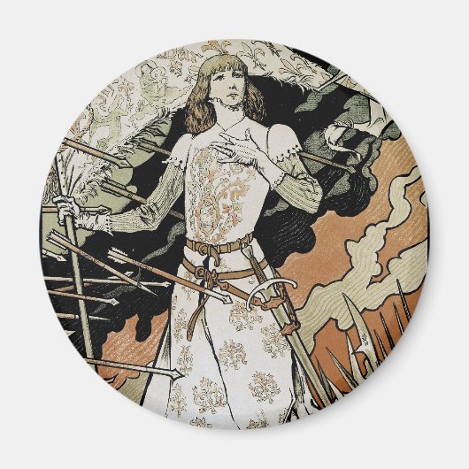 Jeanne d'Arc ~ Sarah Bernhardt Magneet (Voorkant)