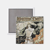 Jeanne d'Arc ~ Sarah Bernhardt Magneet (Voorkant / Achterkant)