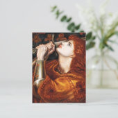 Jeanne d'Arc schilderij van Dante Gabriel Rossetti Briefkaart (Staand voorkant)