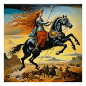 Jeanne d'Arc te paard Perfect Poster (Voorkant)