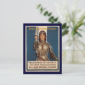 Jeanne d'Arc Tweede Wereldoorlog Briefkaart (Staand voorkant)