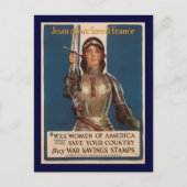 Jeanne d'Arc Tweede Wereldoorlog Briefkaart (Voorkant)