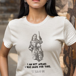 Jeanne d'Arc van de katholieke heilige Ik ben niet T-shirt