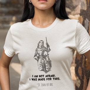 Jeanne d'Arc van de katholieke heilige Ik ben niet T-shirt