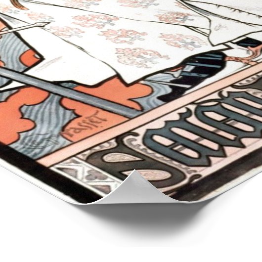 Jeanne d'Arc van Eugene Grasset 1899 Poster (Hoek)