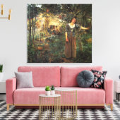 Jeanne d'Arc van Jules Bastien Lapage Canvas Afdruk (Insitu (Woonkamer))