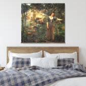Jeanne d'Arc van Jules Bastien Lapage Canvas Afdruk (Insitu (Slaapkamer))