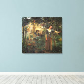 Jeanne d'Arc van Jules Bastien Lapage Canvas Afdruk (Insitu (Houten vloer))