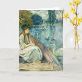 Jeanne Fourmanoir Sur le Lac | Berthe Morisot Kaart (Gele Bloem)