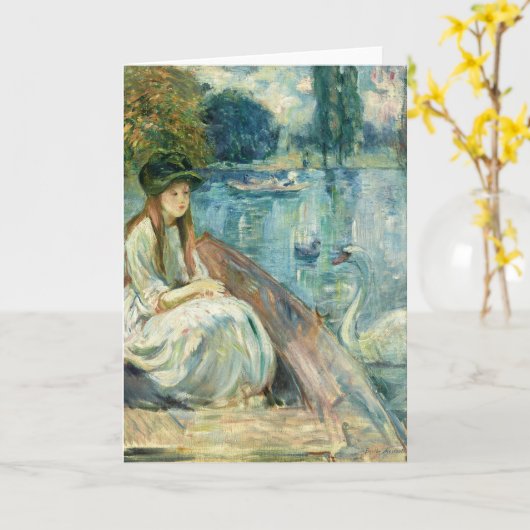 Jeanne Fourmanoir Sur le Lac | Berthe Morisot Kaart (Gele Bloem)