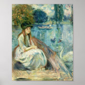 Jeanne Fourmanoir Sur le Lac | Berthe Morisot Poster (Voorkant)