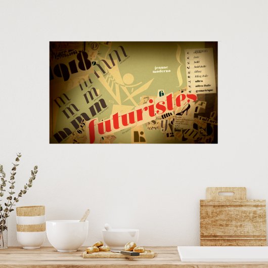 Jeanne: Futuristes Poster (Keuken)