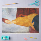 Jeanne Hebuterne in gele trui, Modigliani Tissuepapier (Craft)