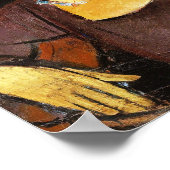 Jeanne Hebuterne met Pet en Ketting, Modigliani Poster (Hoek)