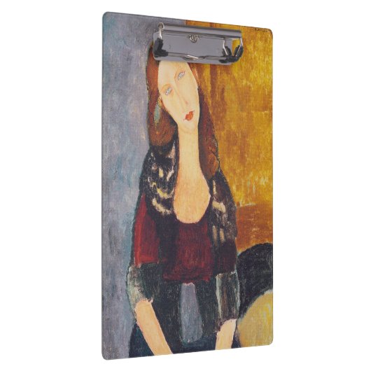 Jeanne Hebuterne portret van Amedeo Modigliani Klembord (Rechts)