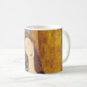 Jeanne Hebuterne portret van Amedeo Modigliani Koffiemok (Voorkant rechts)