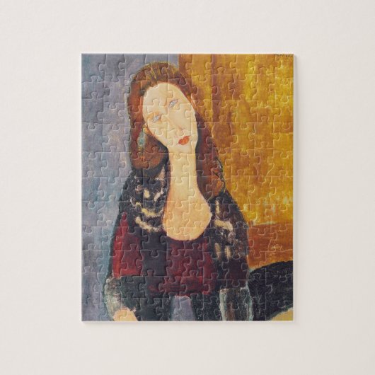 Jeanne Hebuterne portret van Amedeo Modigliani Legpuzzel (Verticaal)