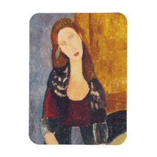 Jeanne Hebuterne portret van Amedeo Modigliani Magneet