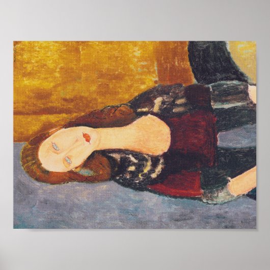 Jeanne Hebuterne portret van Amedeo Modigliani Poster (Voorkant)