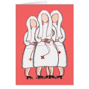 Jeanne Jugan Nun Art Cards-Blank binnenin