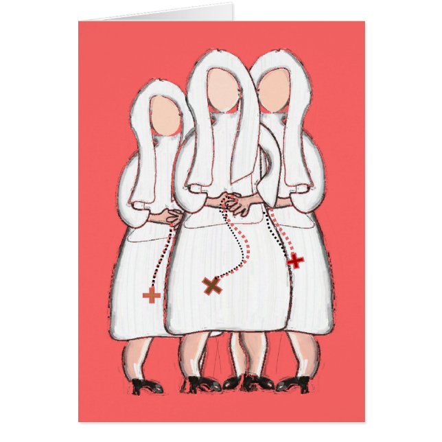 Jeanne Jugan Nun Art Cards-Blank binnenin (Voorkant)