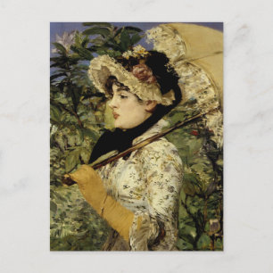 Jeanne: Lente 1881 van Manet Briefkaart