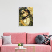 Jeanne: Lente 1881 van Manet Canvas Afdruk (Insitu (Woonkamer))