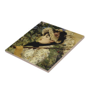 Jeanne: Lente 1881 van Manet Tegeltje