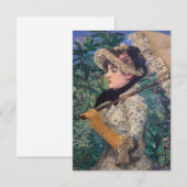 Jeanne (Lente) Door Édouard Manet (Voorkant / Achterkant)