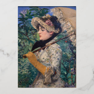 Jeanne (Lente) Door Édouard Manet Folie Uitnodiging