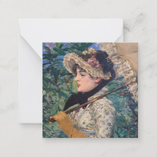 Jeanne (Lente) Door Édouard Manet Notitiekaartje