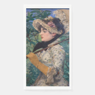 Jeanne (Lente)  Door Édouard Manet Servet