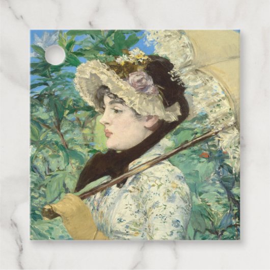 Jeanne (Lente) Edouard Manet Bedankjes Labels (Voorkant)