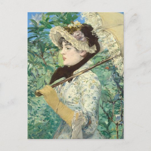 Jeanne (Lente) Edouard Manet Briefkaart (Voorkant)