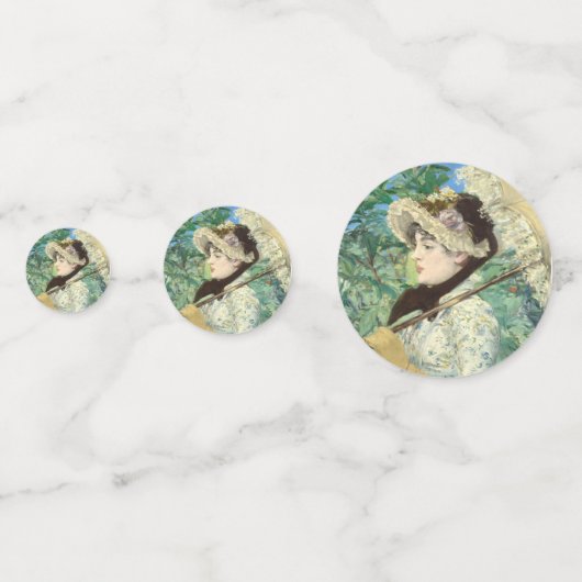 Jeanne (Lente) Edouard Manet Confetti (Achterkanten)