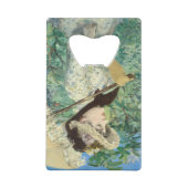 Jeanne (Lente) Edouard Manet Creditkaart Flessenopener (Achterkant)