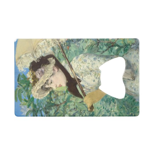 Jeanne (Lente) Edouard Manet Creditkaart Flessenopener (Voorkant (Horizontaal))