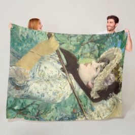 Jeanne (Lente) Edouard Manet Fleece Deken