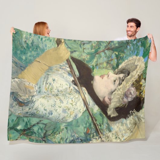 Jeanne (Lente) Edouard Manet Fleece Deken (In situ)