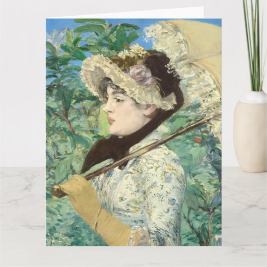 Jeanne (Lente) Edouard Manet Kaart (Voorkant)