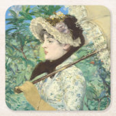 Jeanne (Lente) Edouard Manet Kartonnen Onderzetters (Voorkant)