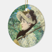 Jeanne (Lente) Edouard Manet Keramisch Ornament (Links)