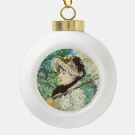 Jeanne (Lente) Edouard Manet Keramische Bal Ornament