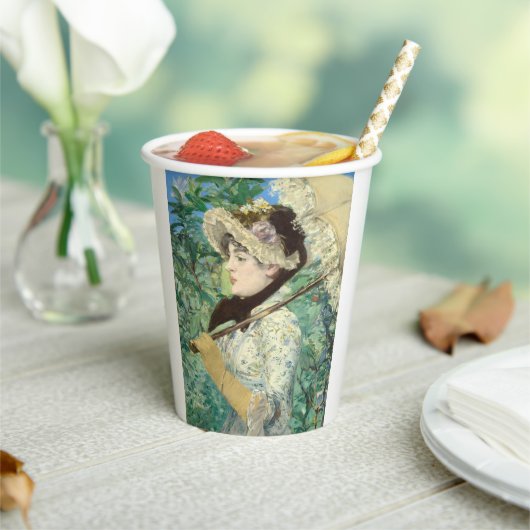 Jeanne (Lente) Edouard Manet Papieren Bekers (Insitu)