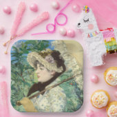 Jeanne (Lente) Edouard Manet Papieren Bordje (Feest)