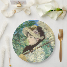 Jeanne (Lente) Edouard Manet Papieren Bordje