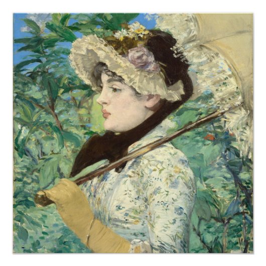 Jeanne (Lente) Edouard Manet Perfect Poster (Voorkant)
