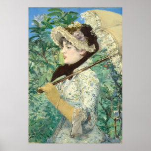 Jeanne (Lente) Edouard Manet Poster